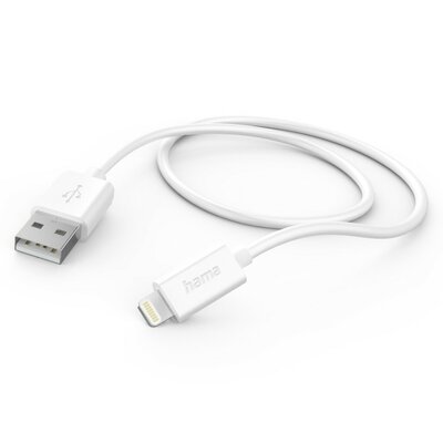 Hama Oplaadkabel USB-A - Lightning 1 M Wit