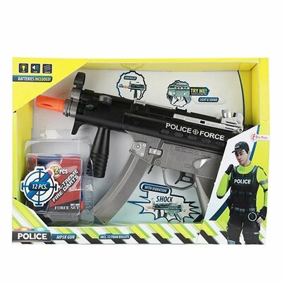 Toi-Toys Politie Blaster + Licht en Geluid + 12 Darts