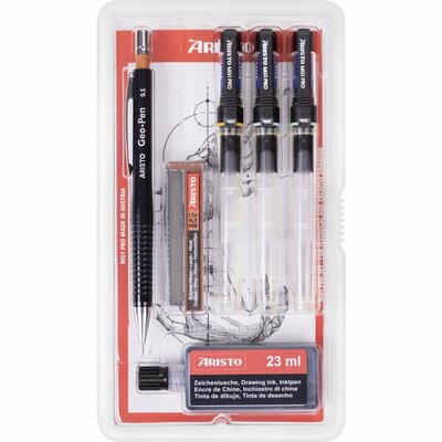 Aristo AR-64312 Tekenpen Set MG1 PRO 0.13/0.25/0.35 mm 6-delig