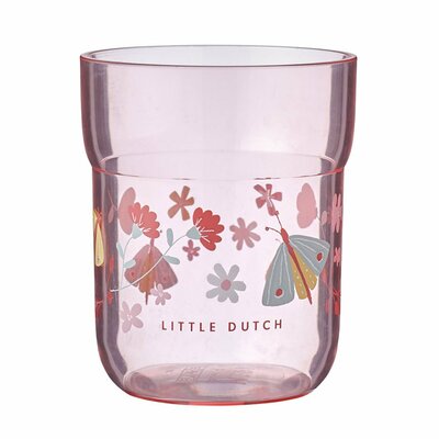 Mepal Kinderglas Little Dutch Flowers and Butterflies 250 ml Roze