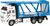 Metal Autotransport Vrachtwagen 1:38 Blauw 12cm