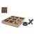 Houten Tic Tac Toe Spel 19x19x3 cm