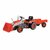 Dolu Traptractor met Aanhanger en Lader Rood/Zwart