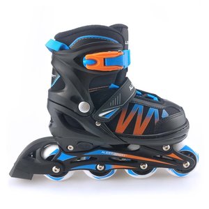 Alert Inline Skates Maat 35-38 Zwart/Blauw/Oranje