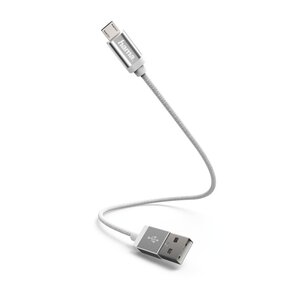 Hama Oplaad-/sync-kabel Micro-USB 0,2 M Wit