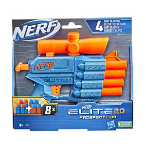 Nerf Elite 2.0 Prospect QS-4 Blaster + 8 Darts