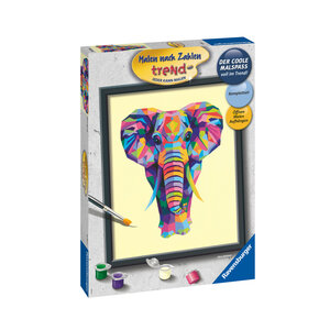 Ravensburger Schilder Op Nummer Kleurrijke Olifant