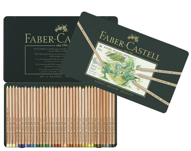 Faber Castell FC-112136 Pastelpotlood Faber-Castell Pitt Metalen Etui A 36 Stuks