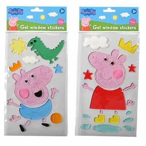 Peppa Pig Gel Raamstickers Verschillende Uitvoeringen