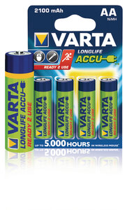 Varta VARTA-56706B Oplaadbare Nimh-batterij Aa 1.2 V Dc 2100 Mah 4-blisterkaart