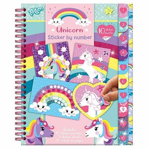 Totum Unicorn Sticker Op Nummer