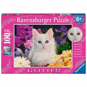 Ravensburger Puzzel Glitter Katje 100 XXL Stukjes