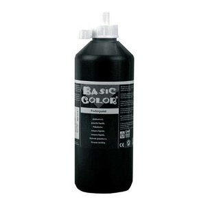 Plakkaatverf Zwart 500 Ml