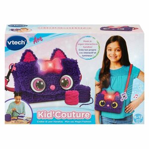 VTech Kid'Couture Cat Creëer & Leer Handtas + Licht en Geluid Paars/Roze