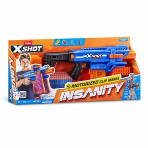 Zuru X-Shot Insanity Clip Blaster + 72 Darts