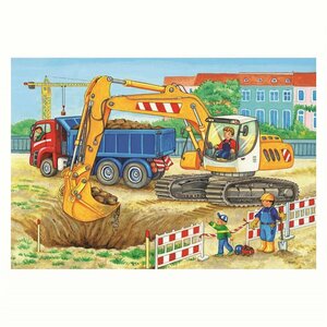 Ravensburger Puzzel Bouwplaats en Boerderij 2x12 Stukjes