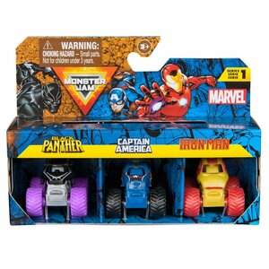 Monster Jam Mini Marvel Bundle 3 Stuks