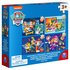 Paw Patrol Shoe Box 4 Houten Puzzels 12-16-20-24 Stukjes_