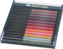 Faber Castell FC-267422 Tekenstift Faber-Castell Pitt Artist Pen Brush Set 12 Stuks Earth Tones_