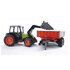 Bruder 2112 Claas Nectis 267 F met Voorlader + Aanhanger 65,5x12,9x15 cm_