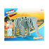 Toi-toys 3D Puzzel Olifant Junior 31,5 Cm Foam Grijs 75-delig_