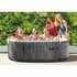 Intex 28442 PureSpa Greywood De Luxe Bubble Massage Jaccuzi 6-persoons Set_