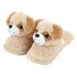 Pluche Kinderpantoffels Hond Maat 25-27 Beige_