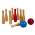 Outdoor Play Houten Tuin Bowlingset met 9 Kegels en 2 Ballen_