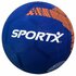 SportX Rubberen Voetbal 22 cm Blauw/Oranje_