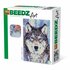 SES Creative Beedz Art Strijkkralen Wolf 45.5x30 cm 7000 Stuks_