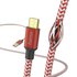 Hama Oplaadkabel Reflective USB-A - Micro-USB 1,5 M Nylon Rood_