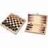 Houten Schaak-Backgammon Klapcassette_