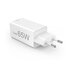 Hama Snellader GaN 2x USB-C PD/Qualcomm® Mini-oplader 65 W Wit_