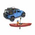 Bruder 02529 Jeep Wrangler Rubicon Unlimited + Kajak en Figuur_