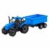 Farmer Frictietractor + Trailer Blauw/Zwart_