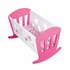 My Beautiful Dollsroom Houten Poppenbed 49x37x35 cm Roze/Wit_