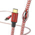 Hama Oplaadkabel Reflective USB-C - USB-C 1,5 M Nylon Rood_