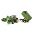 Bruder John Deere 7R 350 met Voorlader en Aanhanger_