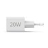 Hama Snellader 1x USB-C PD 1x USB-A QC Mini-oplader 20 W Wit_