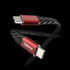 Hama Oplaadkabel Extreme USB-C - USB-C 1,5 M Nylon Zwart/rood_