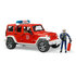 Bruder 2528 Wrangler Rubicon Brandweer Jeep + Figuur_