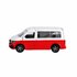 Kids Globe Traffic Die-Cast Volkswagen Transporter Camper 13.5 cm Wit/Rood_