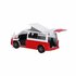 Kids Globe Traffic Die-Cast Volkswagen Transporter Camper 13.5 cm Wit/Rood_