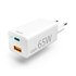 Hama Snellader GaN 1x USB-C PD 1x USB-A QC Mini-oplader 65 W Wit_