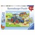 Ravensburger Puzzel Bouwplaats en Boerderij 2x12 Stukjes_